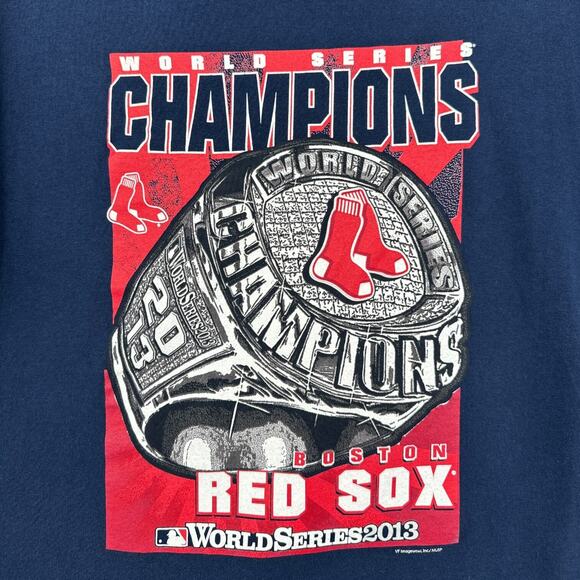 VF Imagewear Blue Boston Red Sox Graphic Short Sleeve Vintage 2013 T-Shirt Large - Picture 2 of 7